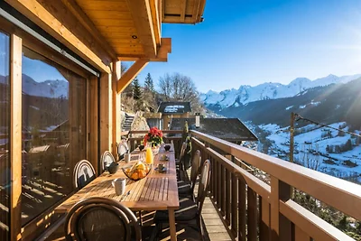 Chalet in Grand-Bornand mit Sauna & Blick