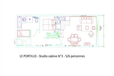 Studio für 6 Personen
