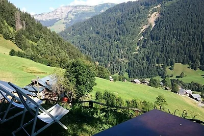Chalet in Arèches mit Blick auf die Alpen