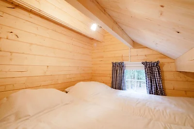Lodge di legno con terrazza, a Veluwe