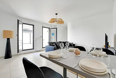 Elegant 1-2BR appartement nabij Parijs en La...