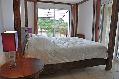 Ferienhaus mit Aussicht und privatem Pool
