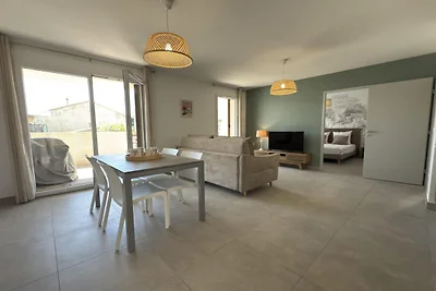 Appartamento con giardino vicino a Valras