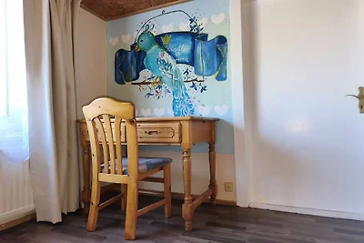 Rietgedekt huis vlakbij de Elbe