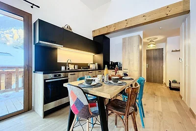 Apartment in Morzine mit Blick auf die Alpen