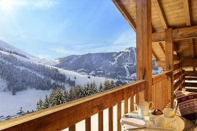 Chalet in La Clusaz mit Panoramablick