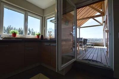 Luxusapartment mit Sauna über einem See