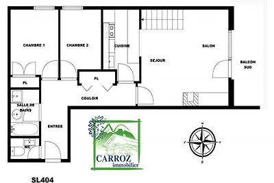 Apartment in Le Solaret in der Nähe der...