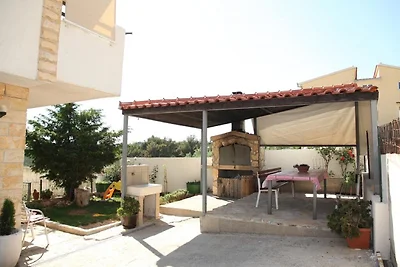 Apartment mit Terrasse und Badewanne