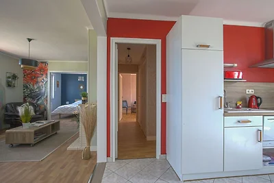 Gemütliche Wohnung mit Blick auf das Museum