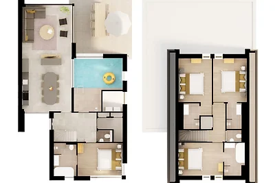 Lussuosa casa con piscina interna