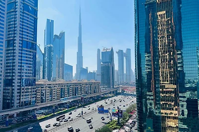 Luxus-Club-Suite | DIFC | Blick auf den Burj
