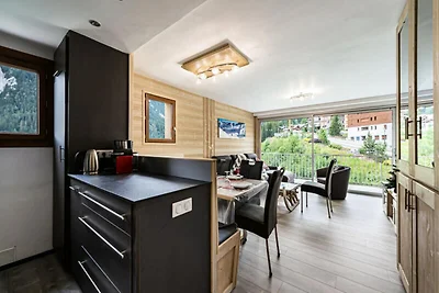 Wohnung in Moriond mit Bergblick