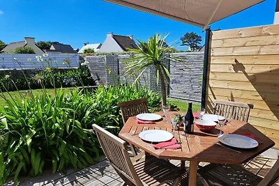 Ferienhaus in Plouneour-Trez mit Meerblick