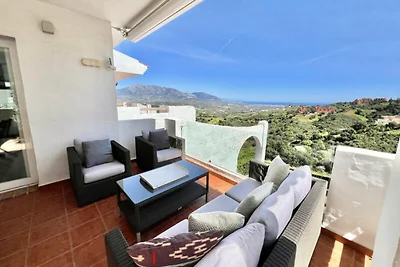 Apartment in Ojén mit Blick auf den...