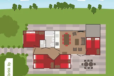 Komfortabler Bungalow in der Nähe der Veluwe