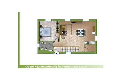 Ferienwohnung mit 2 Schlafzimmer
