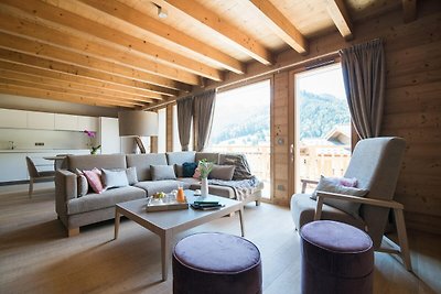 Leuk chalet met open haard in Megève