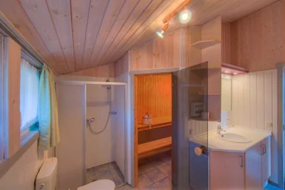 Ferienhaus mit Sauna im Ferienpark Mirow