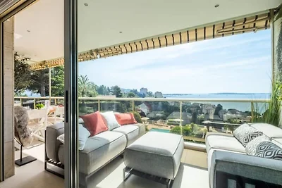 Apartment in Cannes mit Meerblick und Pool