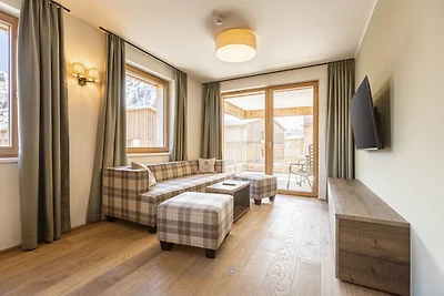 Schöne Lodge mit Balkon