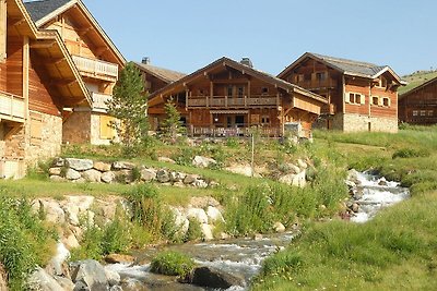 Chalet mit Kamin in Alpe d'huez