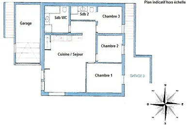 Apartment in der Nähe der Skipisten von Les...