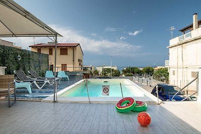 Blu Corallo Mare Wohnung in Villa mit Pool