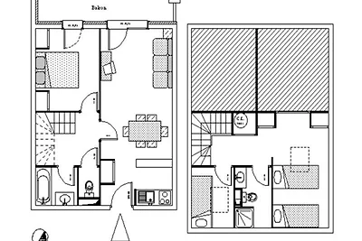 3 Zimmer für 8 Personen