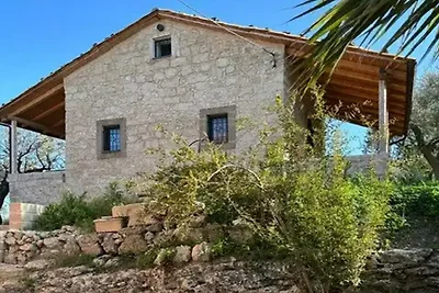 Case su una collina circondata da ulivi