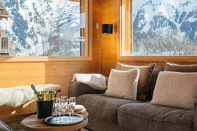 Chalet in den Alpen mit Spa und Panoramablick