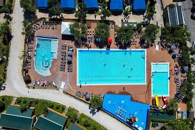 Stacaravan in Paddenghe Sulgarda met terras