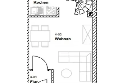 Holiday apartment with 1 bedroom
