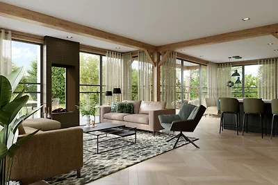Luxuriöse Villa mit Sauna in Strandnähe