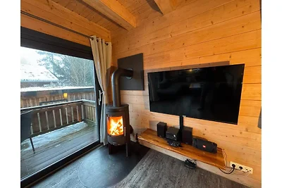 Blockhütte im Harz mit Sauna und Kamin