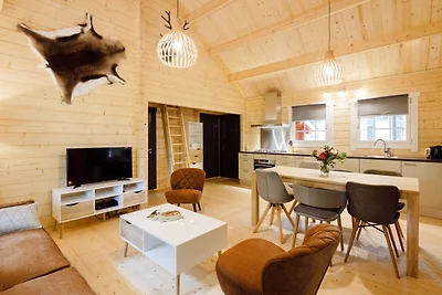 Lodge di legno con terrazza, a Veluwe
