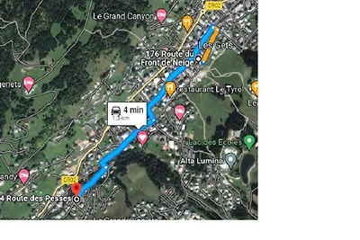 Wohnung in Les Pesses nahe Skipisten