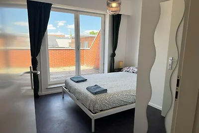 Apartment in Antwerpen mit Gartenblick