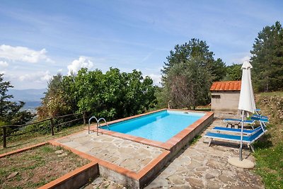 Wohnung im Bauernhaus mit Blick auf den Pool