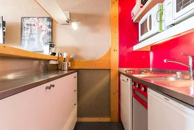 Apartment in Les Arcs mit Blick auf das Tal