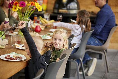 Ferienhaus mit einer überdachten Terrasse