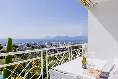Appartement in Cannes met uitzicht op zee en...