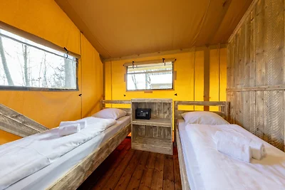 Tenda safari con bagno, in un parco vacanze v...