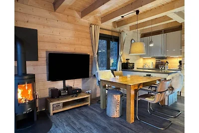 Blockhütte im Harz mit Sauna und Kamin