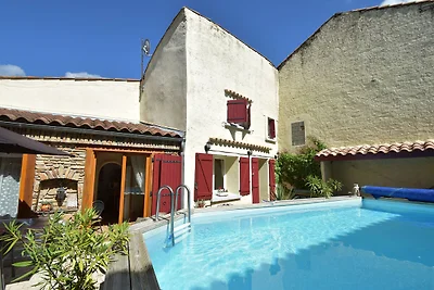 Ferienhaus mit Pool in Cuxac-Cabardès