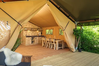 Premium-Safari-Zelt mit extra großer Terrasse