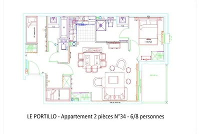 2 Zimmer für 8 Personen