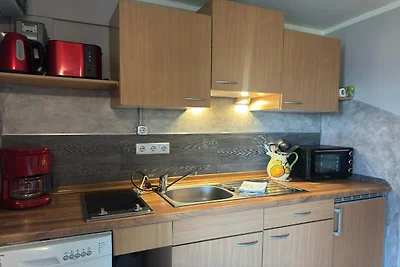 Ferienhaus mit Kamin in Sternberg