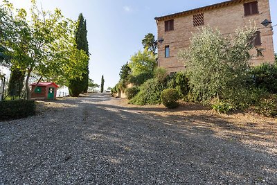 360 Grad Blick über die toskanischen Hügel.