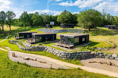 Prachtige lodge met sauna in een natuurresort